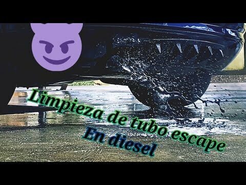 Guía para limpiar el tubo de escape de un motor diesel